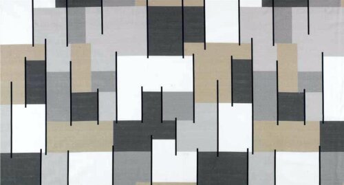Dorema - Curtain Sets Awning - Grey Grey Squares