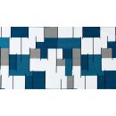Dorema - Curtain Sets Awning - Blue Grey Squares 105 cm